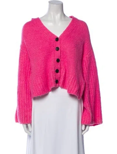 Pre-owned A.l.c V-neck Sweater W/ Tags In Pink