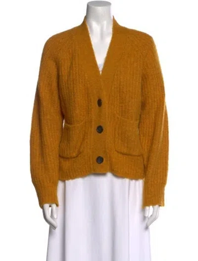 Pre-owned A.l.c V-neck Sweater In Yellow