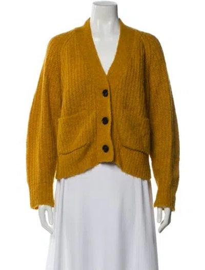 Pre-owned A.l.c V-neck Sweater In Yellow