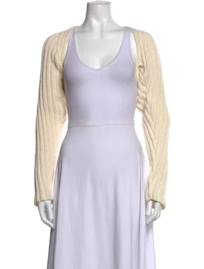 Pre-owned A.l.c V-neck Sweater In Yellow