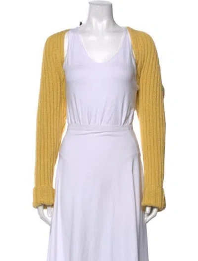 Pre-owned A.l.c V-neck Sweater In Yellow