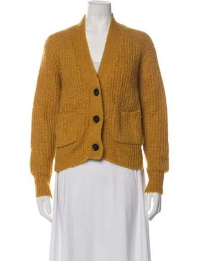 Pre-owned A.l.c V-neck Sweater In Yellow