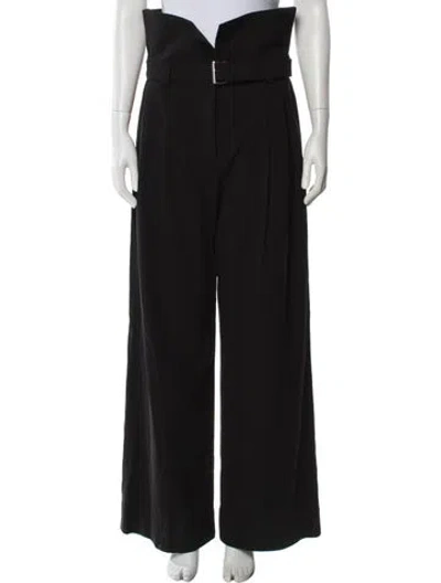 Pre-owned A.l.c Wide Leg Pants In Black