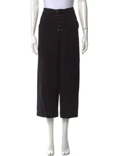 Pre-owned A.l.c Wide Leg Pants In Black