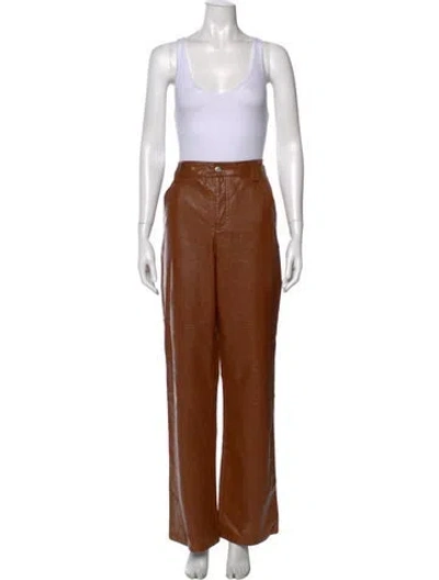 Pre-owned A.l.c Wide Leg Pants In Brown