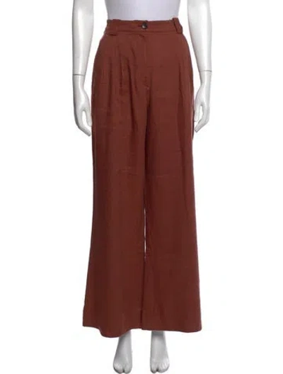 Pre-owned A.l.c Wide Leg Pants In Brown