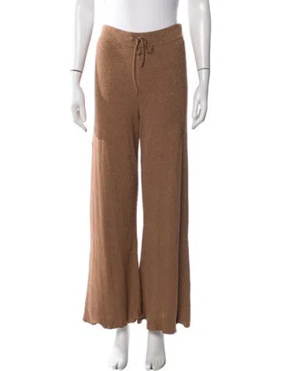 Pre-owned A.l.c Wide Leg Pants In Brown/metallic