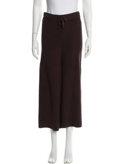 Pre-owned A.l.c Wide Leg Pants In Burgundy