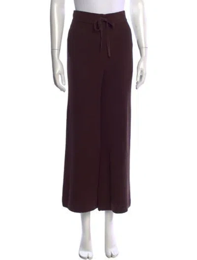 Pre-owned A.l.c Wide Leg Pants In Burgundy