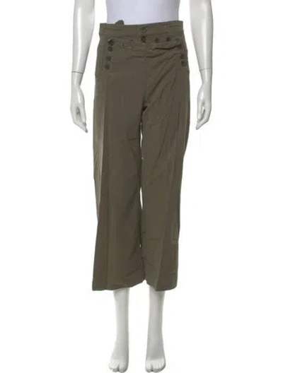 Pre-owned A.l.c Wide Leg Pants In Green