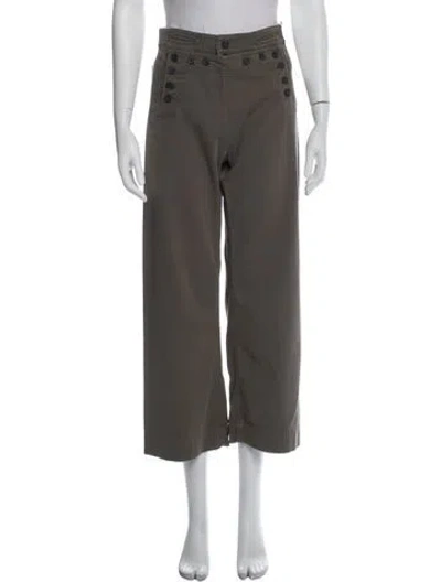 Pre-owned A.l.c Wide Leg Pants In Green