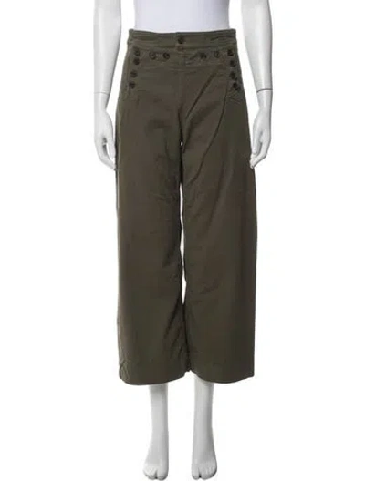 Pre-owned A.l.c Wide Leg Pants In Green
