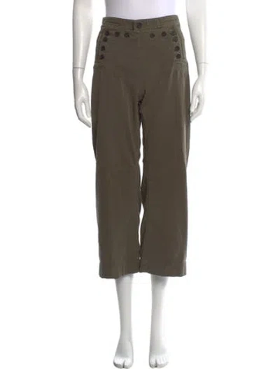 Pre-owned A.l.c Wide Leg Pants In Green