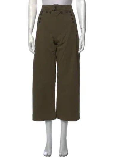 Pre-owned A.l.c Wide Leg Pants In Green