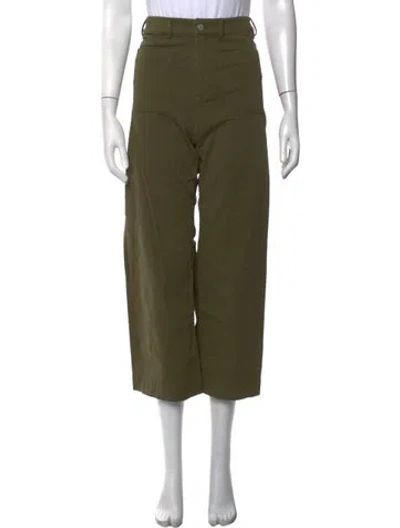 Pre-owned A.l.c Wide Leg Pants In Green