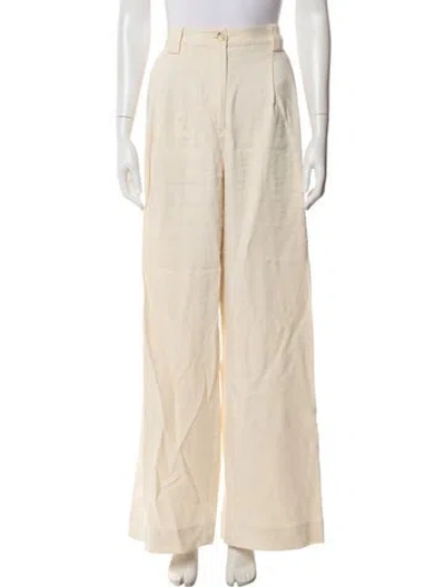 Pre-owned A.l.c Wide Leg Pants In Neutrals