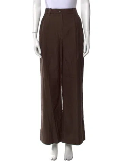 Pre-owned A.l.c Wide Leg Pants W/ Tags In Brown