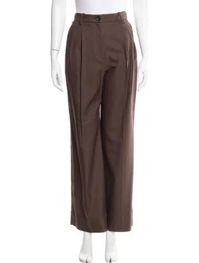 Pre-owned A.l.c Wide Leg Pants W/ Tags In Brown