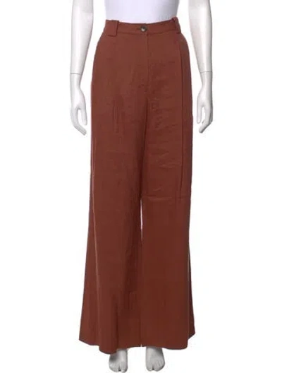 Pre-owned A.l.c Wide Leg Pants W/ Tags In Brown