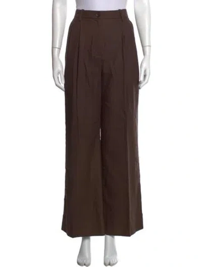 Pre-owned A.l.c Wide Leg Pants W/ Tags In Brown