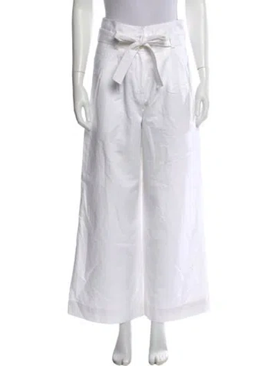 Pre-owned A.l.c Wide Leg Pants In White
