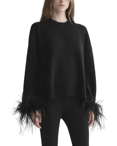 A.l.c . Wilda Wool & Cashmere-blend Sweater In Blk-black