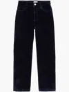 A.l.c Willie Straight Velvet Pants In Blue