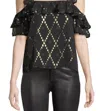 A.l.c Willow Blouse In Black In Black