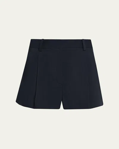A.l.c Winston Cotton-blend Shorts In Blue