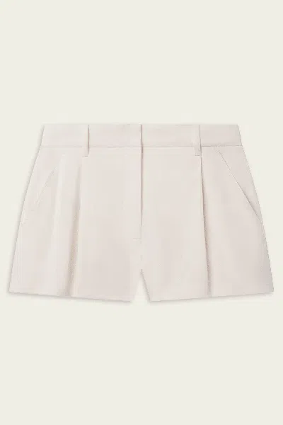 A.l.c Winston Linen Short In Buttercream In Neutral