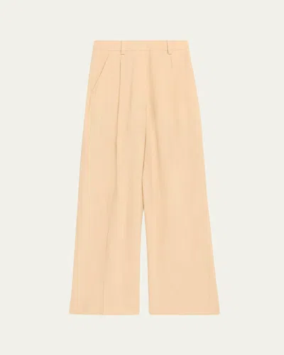A.l.c Winston Linen-blend Pants In Neutral