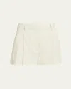 A.l.c Winston Linen-blend Shorts In Neutral