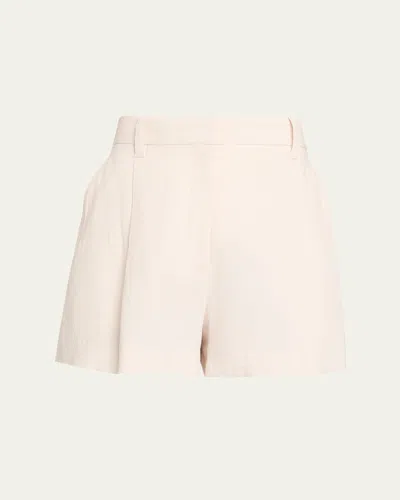 A.l.c Winston Linen-blend Shorts In Pink