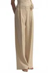 A.l.c . Winston Linen-blend Pant In Beige