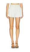 A.l.c Winston Linen-blend Shorts In White
