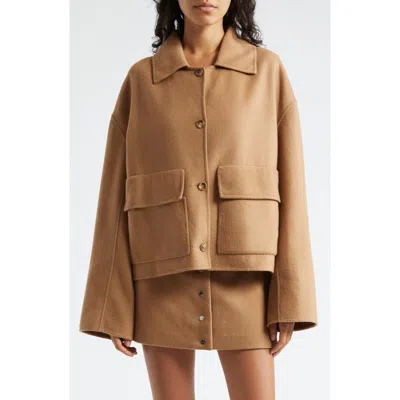 A.l.c . Winston Wool Blend Jacket In Camel