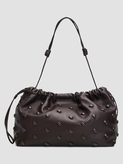 A.l.c Women's Arlo Studded Leather Shoulder Bag In Ganache