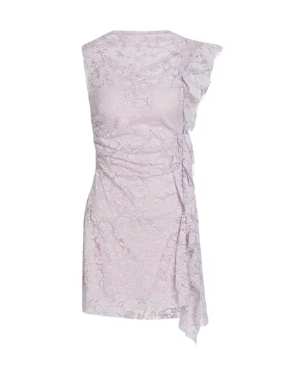 A.l.c Women's Astra Floral Lace Cotton-blend Minidress In Purple