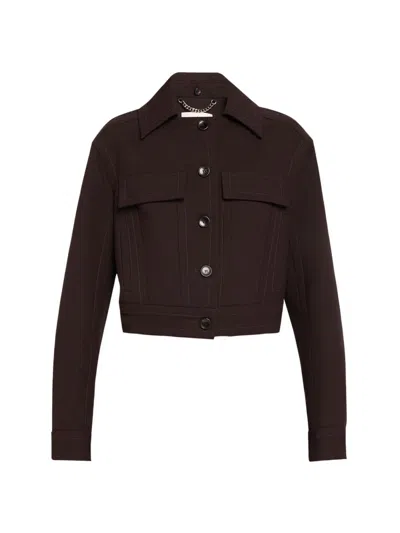 A.l.c Women's Blake Wool-blend Crop Jacket In Brown