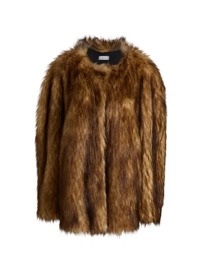 A.l.c Women's Bria Oversized Faux Fur Coat In Brown