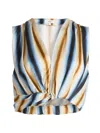 A.l.c . Brooklyn Stripe Crop Top In Multi