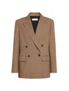 A.l.c Women's Calla Checked Wool Tailored Jacket In Brown Pattern