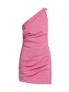 A.l.c Carina Stretch Linen Mini Dress In Rosario