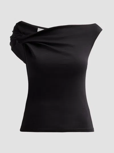 A.l.c Women's Cece Asymmetric Jersey T-shirt In Black