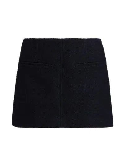 A.l.c Women's Cowan Bouclé A-line Miniskirt In Deep Navy