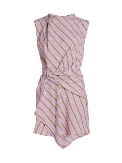 A.l.c Women's Dion Striped Gathered Minidress In Pink