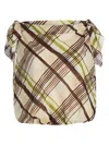 A.l.c Dylan Plaid Shoulder-tie Top In Multi