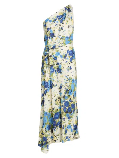 A.l.c Women's Elia Floral One-shoulder Midi-dress In Multi