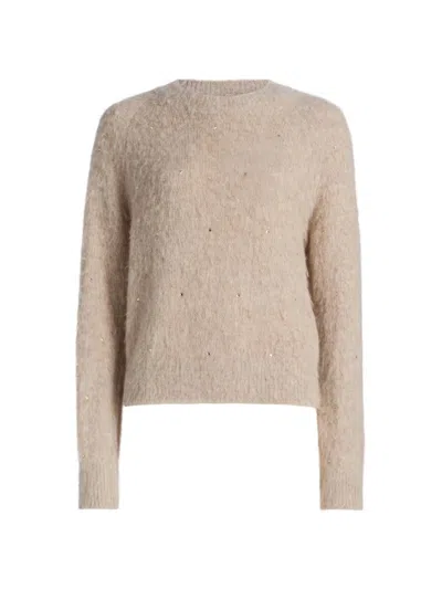 A.l.c Women's Frankie Rhinestone-embellished Alpaca-blend Sweater In Sand