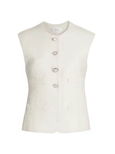 A.l.c Women's Georgie Cotton-blend Vest In White
